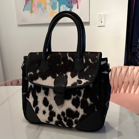 Gorgeous, natural cowhide purse.